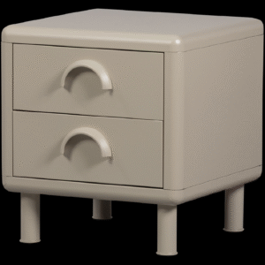 RUNE DRESSER/NIGHT STAND 2 DRAWERS METAL SAND