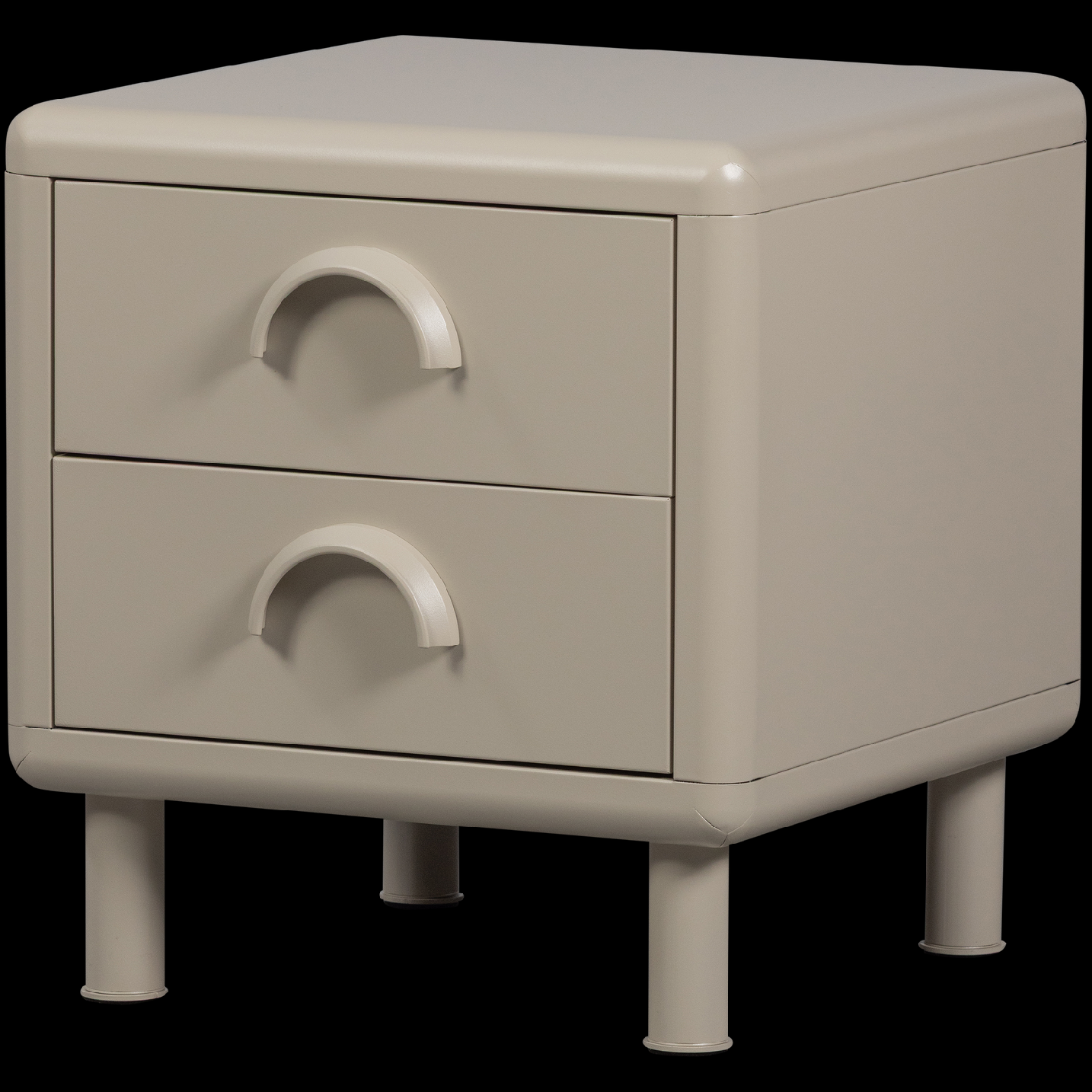 RUNE DRESSER/NIGHT STAND 2 DRAWERS METAL SAND