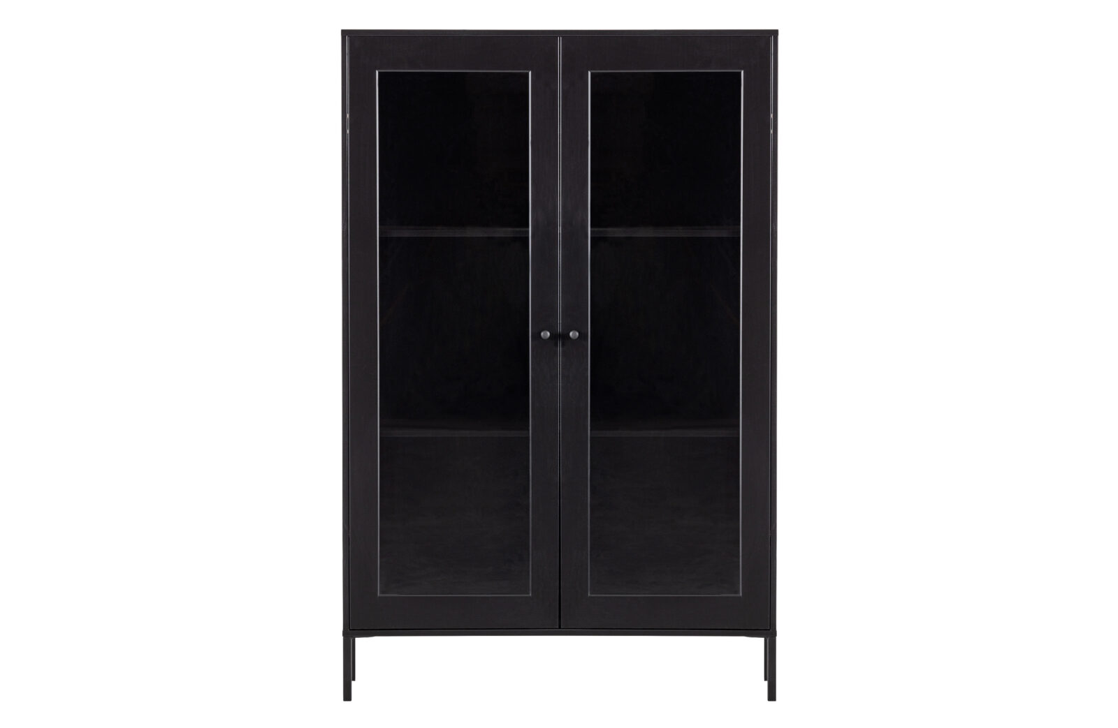 WOOOD dřevěný kabinet XAM černý 155x100 cm