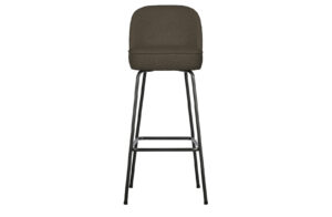 BePureHome Barová židle VOGUE zelená bouclé 80 cm