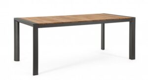 BIZZOTTO Zahradní stůl CAMERON 180x90 cm antracit