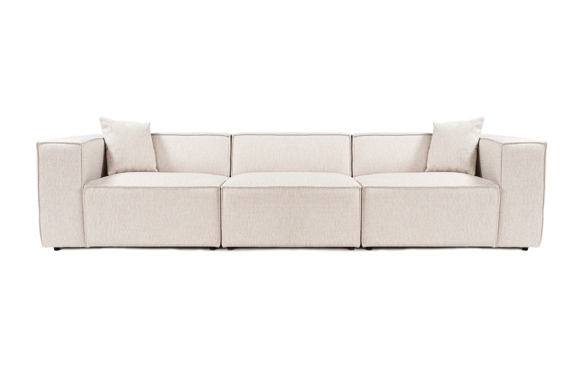 Hanah Home Třímístná pohovka LORA světle hnědá 303 cm