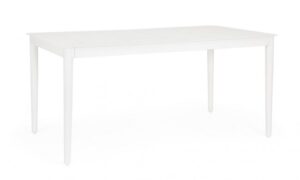 BIZZOTTO Zahradní jídelní stůl NEBULA 160x90 cm bílý