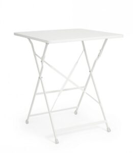 BIZZOTTO Zahradní skládací stůl YASMIN 60x60 cm bílý