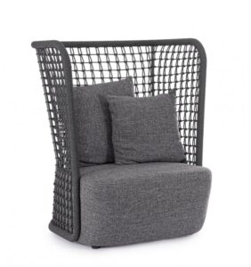 BIZZOTTO Zahradní křeslo KOLLAR antracit