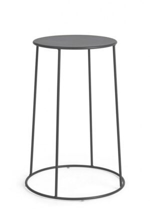 BIZZOTTO Kulatý konferenční stolek AUSTIN antracit ø35 cm