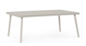 BIZZOTTO Zahradní konferenční stolek SPIKE světlý 104x61 cm