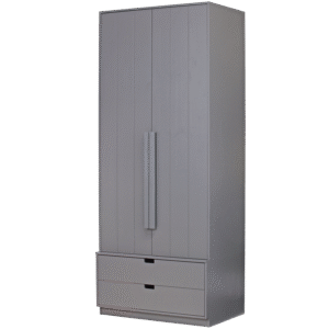 WOOOD Šatní skříň SKIK šedá 95 cm