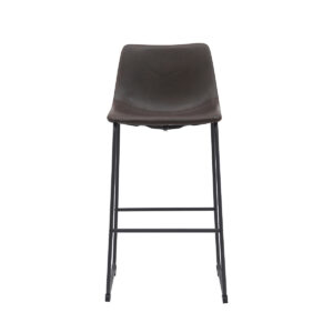 LABEL51 Barová židle RISTO tmavě hnědá