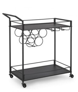 BIZZOTTO Barový vozík ISAAC černý
