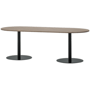 TABLO TABLE OVAL TGL 220x90CM PEBBLE GREY/BLACK [fsc]
