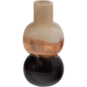 MARJON HANDSHAPED VASE GLASS BROWN