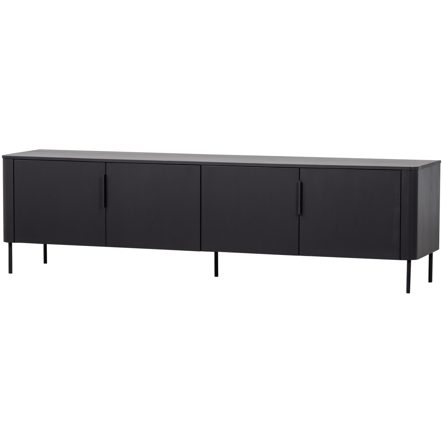 WOOOD TV stolek GUNNAR černý 200 cm