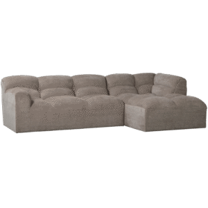 TIBAS CHAISE LONGUE RIGHT WOVEN FABRIC SAND