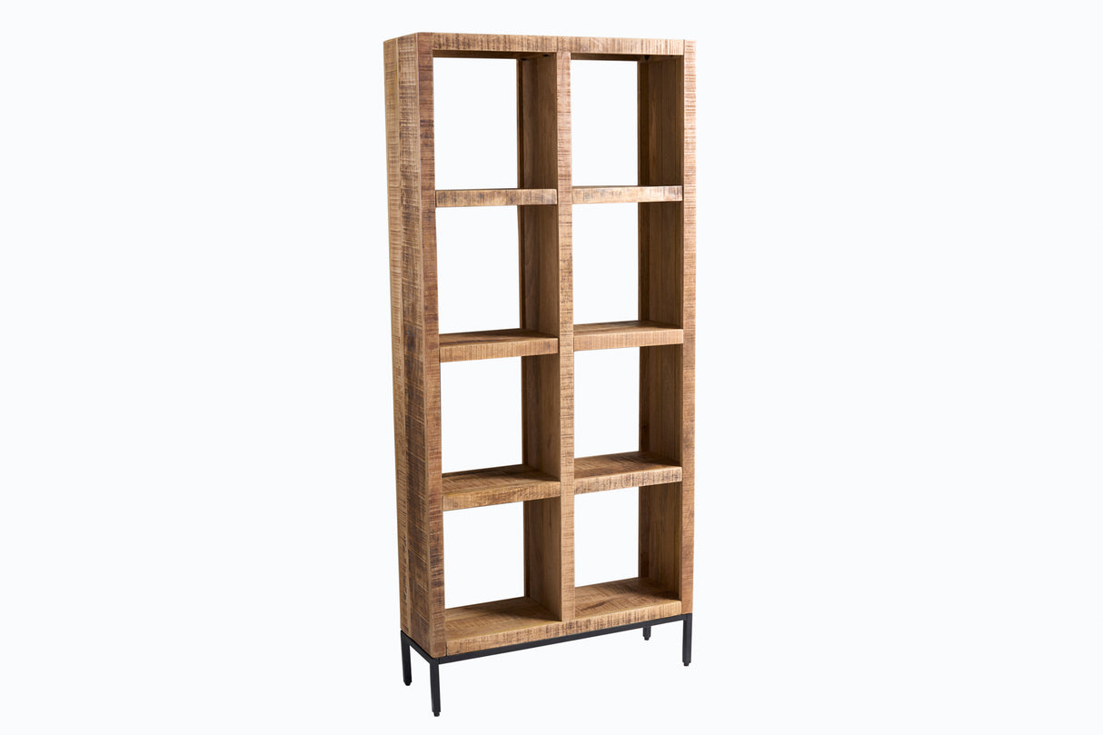 Invicta Dřevěná knihovna IRON CRAFT 180x80 cm mango