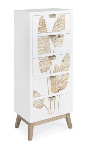 BIZZOTTO komoda FOLIUM s 5 šuplíky 110x45 cm