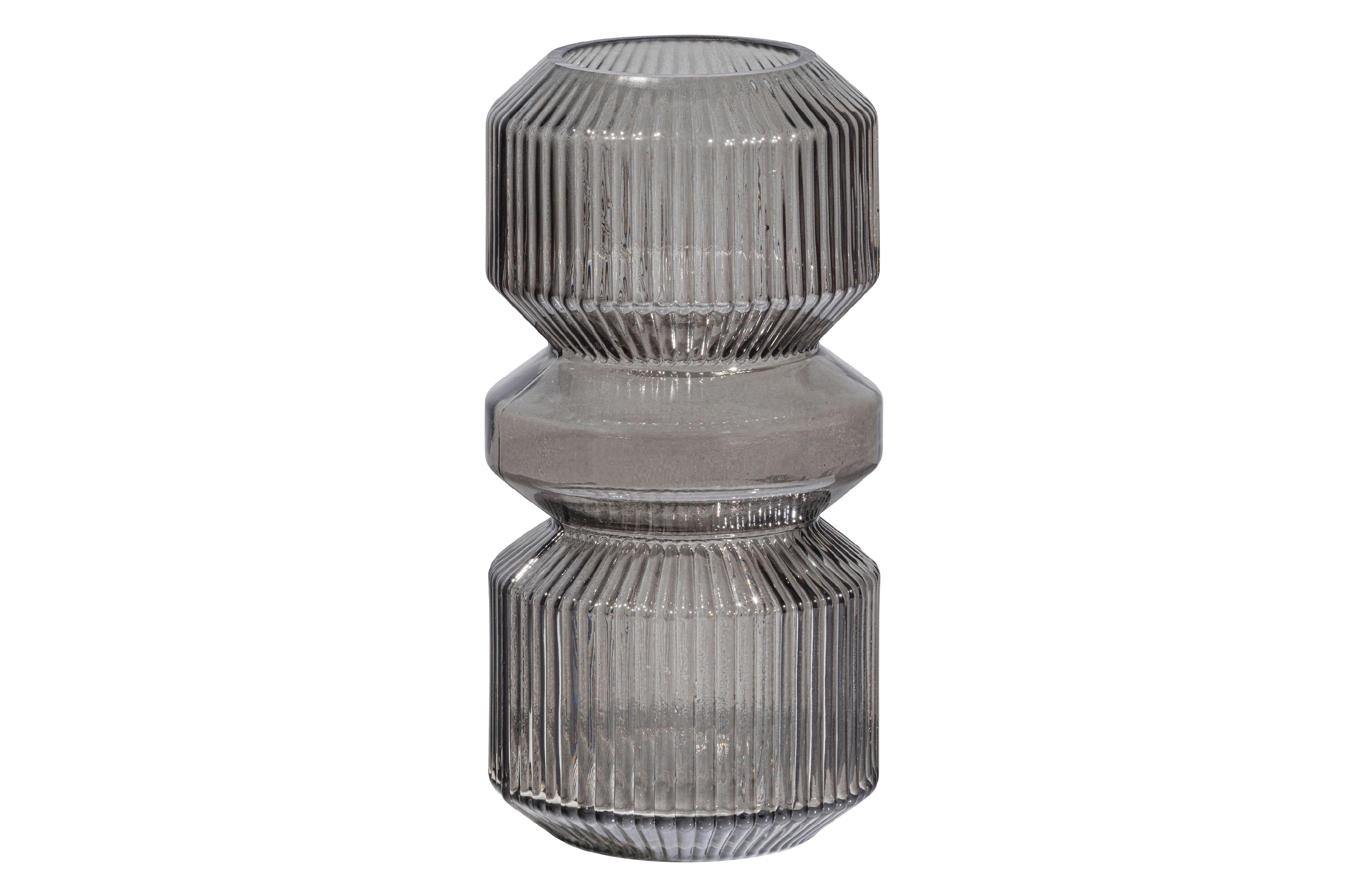 WOOOD Exclusive Skleněná váza LYLE tmavší zelená