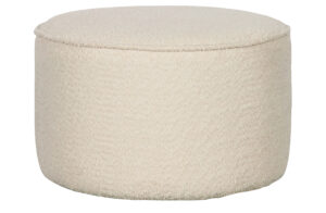 WOOOD Pouf SARA krémová bouclé