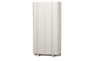 WOOOD Dřevěná skříň BASU bílošedá