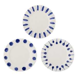 BLOOMINGVILLE Set 3 talířů LINORA modrý 28 cm