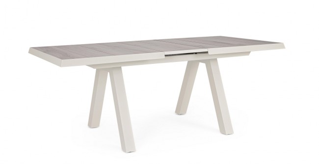 BIZZOTTO Rozkládací zahradní stůl KRION 163-203x93 cm světlý