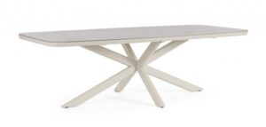 BIZZOTTO Zahradní jídelní stůl ISACCO 240x110 cm světlý