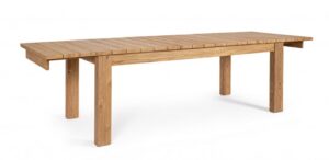 BIZZOTTO Zahradní jídelní stůl ZORRITOS hnědý 220/300x100 cm