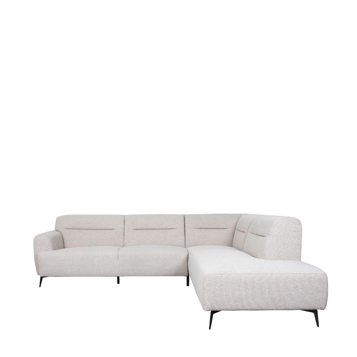 LABEL51 Pohovka do tvaru L BOLZANO světlá 270cm pravá