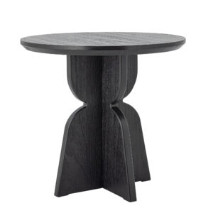 BLOOMINGVILLE Kulatý jídelní stůl VIXEN ø80 cm černý