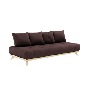 KARUP DESIGN Dřevěná pohovka SENZA tmavě hnědá 200 cm
