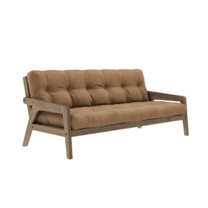 KARUP DESIGN Třímístná rozkládací pohovka GRAB mocca 204 cm