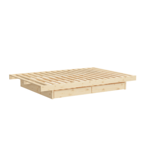KARUP Dřevěná postel KANSO se 4 zásuvkami 160x200 cm přírodní
