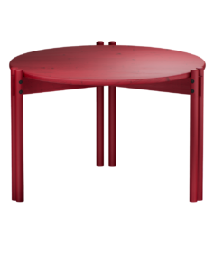 KARUP DESIGN Kulatý konferenční stolek STICKS červený
