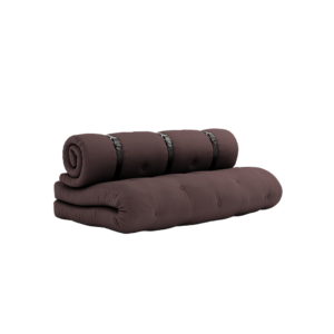 KARUP DESIGN Rozkládací pohovka BUCKLE UP tmavě hnědá 140 cm