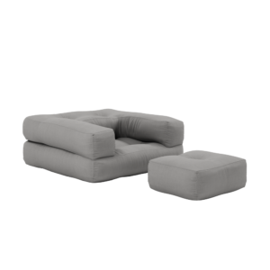 KARUP DESIGN Dětské rozkládací křeslo 3v1 MINI CUBE šedé
