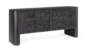 BIZZOTTO Komoda SINNAR černá 185x80 cm