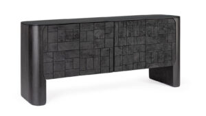 BIZZOTTO Komoda SINNAR černá 185x80 cm