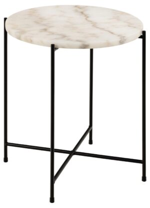 ACTONA Kulatý odkládací stolek AVILA světlý ⌀42 cm