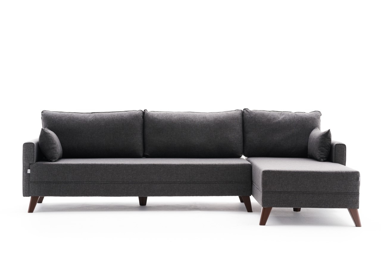 Hanah Home Designová pohovka BELLA antracit pravá 275 cm