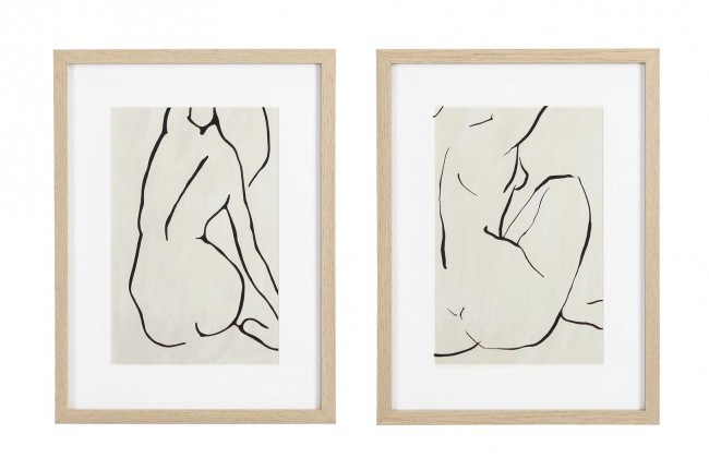 BIZZOTTO Set 2 obrázů REFINED 30x40cm