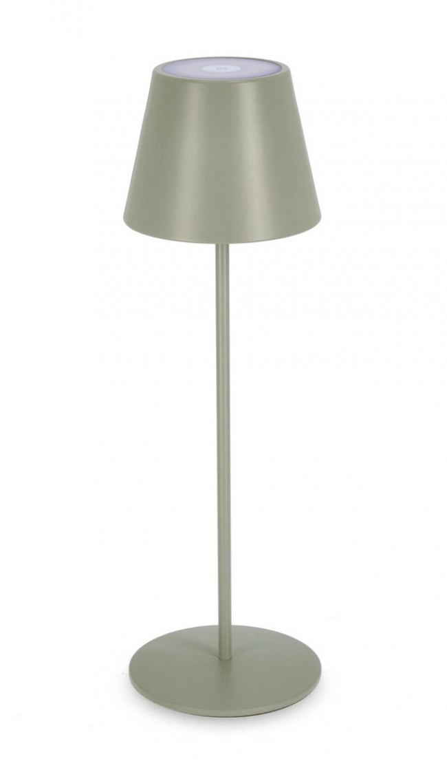 BIZZOTTO Zahradní stojací LED lampa ETNA 38 cm šedozelená